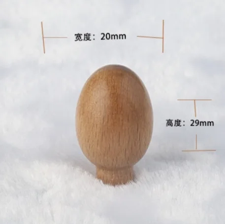 

10pcs/lot 20x29cm Mini-Japanese Log-colored Solid Wood Oval shaped Handle Drawing Handles Furniture accessories