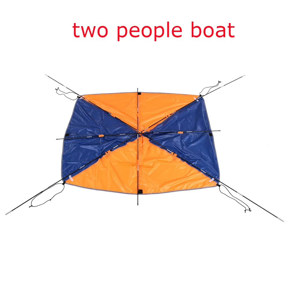 Надувная лодка каяк аксессуары рыбалка Защита от солнца тенты навес от дождя Каяк Комплект навес для лодки верхняя крышка 2-4 человек лодка Shelter - Цвет: Two People Use