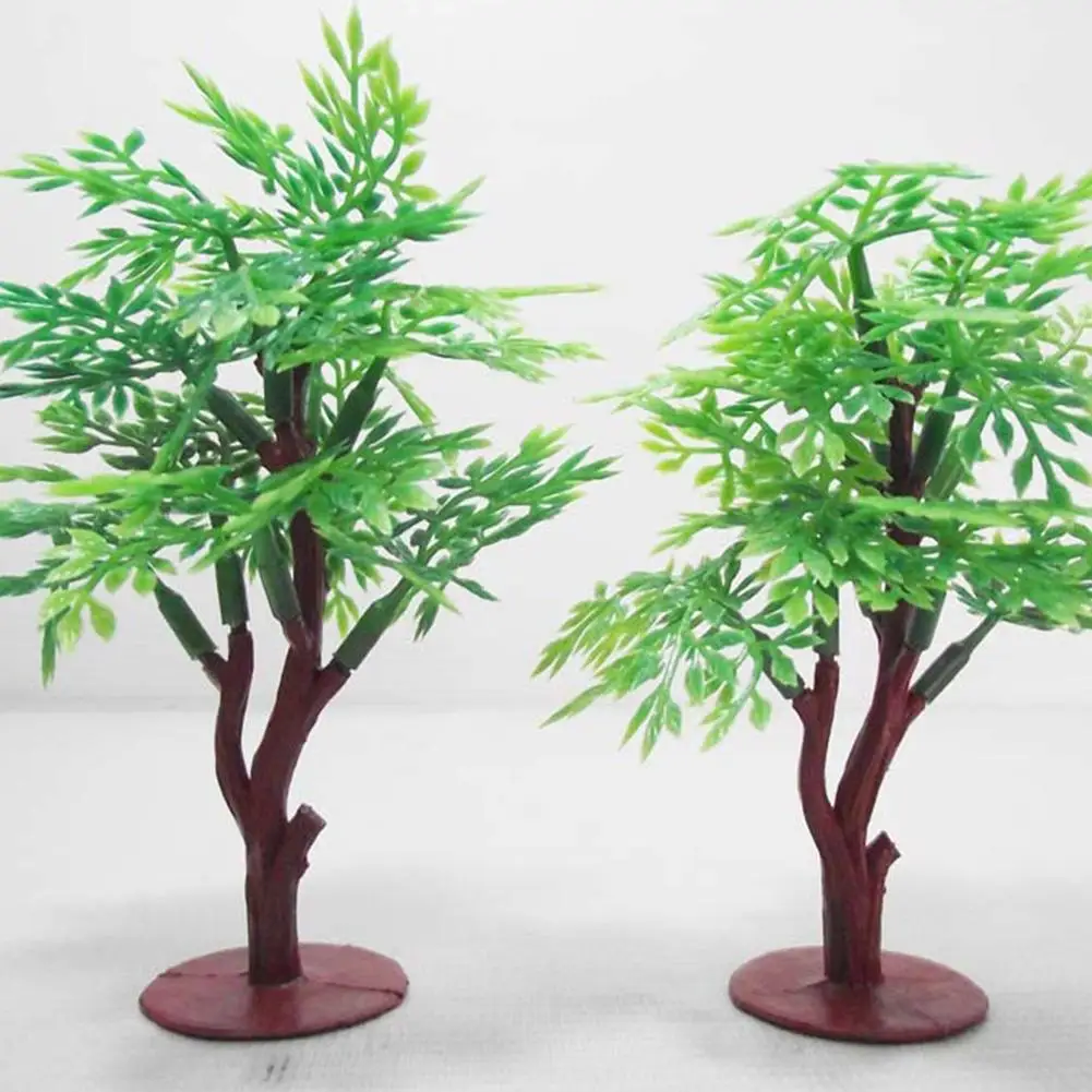 

RCtown 10cm Vivid Simulation Green Pagoda Tree Assemble Model Railway Park Layout Scenery Dollhouse Decor zk 30