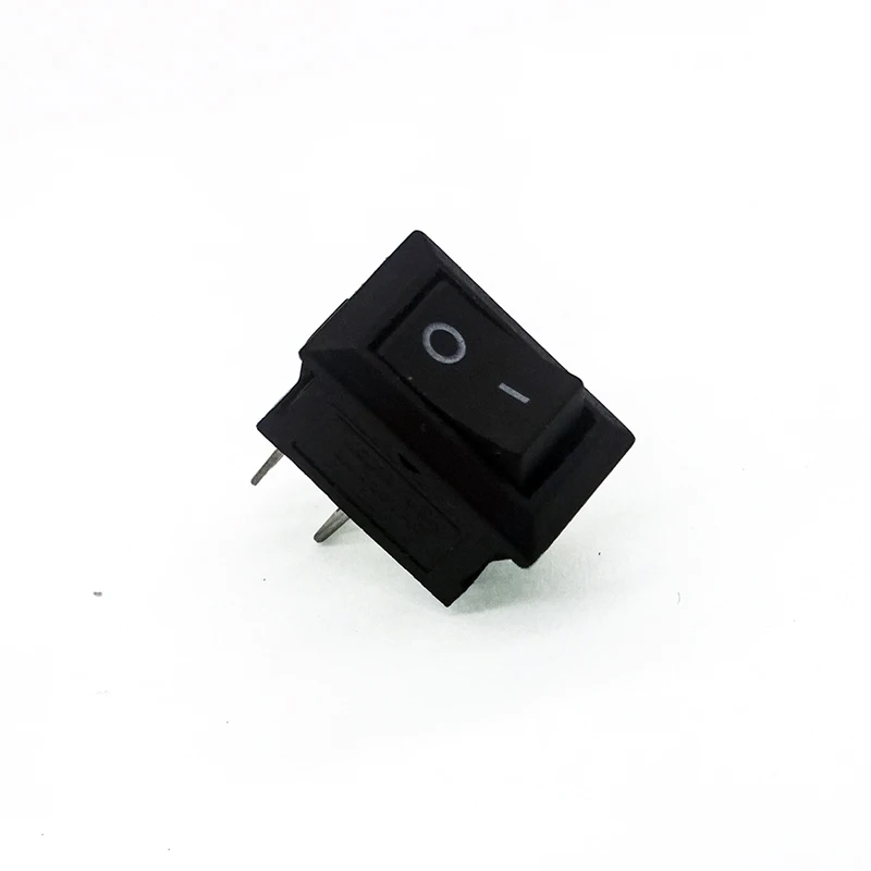 10pcs Switches Copper Feet 2PIN Boat Rocker 250V Black Micro On Off Controller