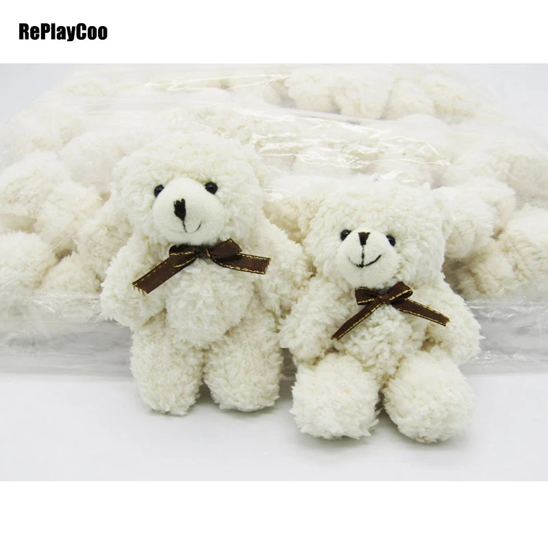 small white stuffed bear
