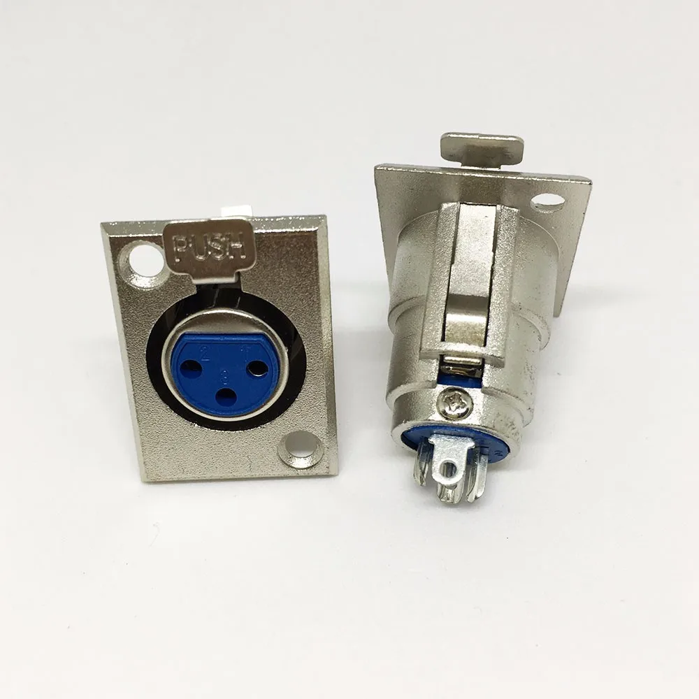 8 шт. металлический XLR 3 4 5 Pin гнездовой разъем для крепления на панель проводной