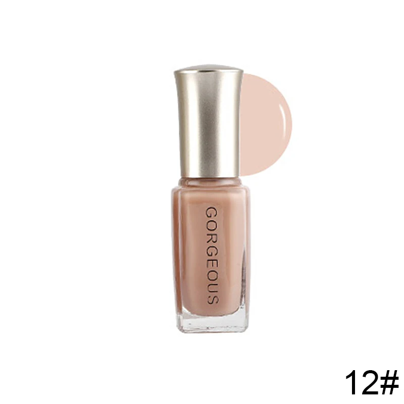 Subtransparent Nail Polish Jelly Translucent Nail Varnish Quick Dry Clear Lacquer 10ML Candy Nude Color Environmental Protection - Цвет: 12