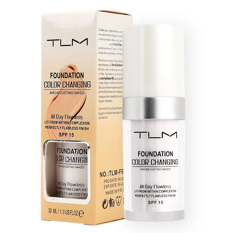 30ml TLM Color Changing Liquid Foundation Makeup Change To Your Skin
