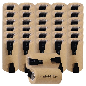 

real capacity 32 pcs SC battery 2200mah 1.2V NICD SUBC batteries for power tools akkumulator for MAKITA for HITACHI for METABO