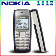1112 Original Unlocked Nokia 1112 700mAh 2G GSM Refurbished Touchscreen Phone One year warranty Free Shipping