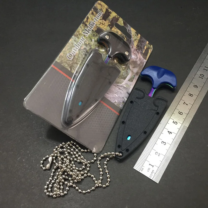 

Multifunctional Mini Hanging Necklace Knife Protable Outdoor Camping Knife Rescue Survival Tool Tea Knife Mini Tool