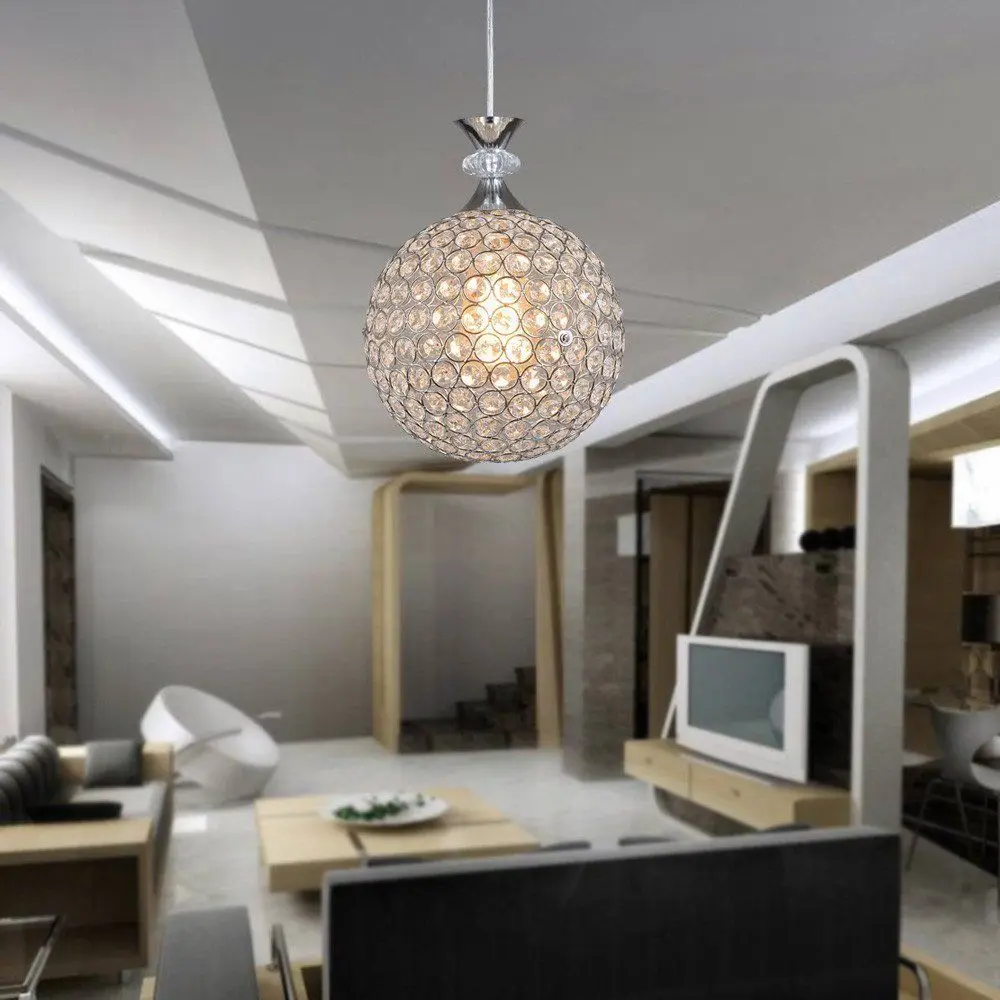 

2pcs LED Crystal Ball Chandelier Ceiling Light For Bedroom Livingroom