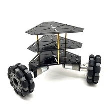 Новое поступление MT100S, с 100 мм Omni Wheels.3 WD, рама из нержавеющей стали. Мощный мотор. Для вентиляторы "сделай сам". Игрушечный автомобиль. Робот