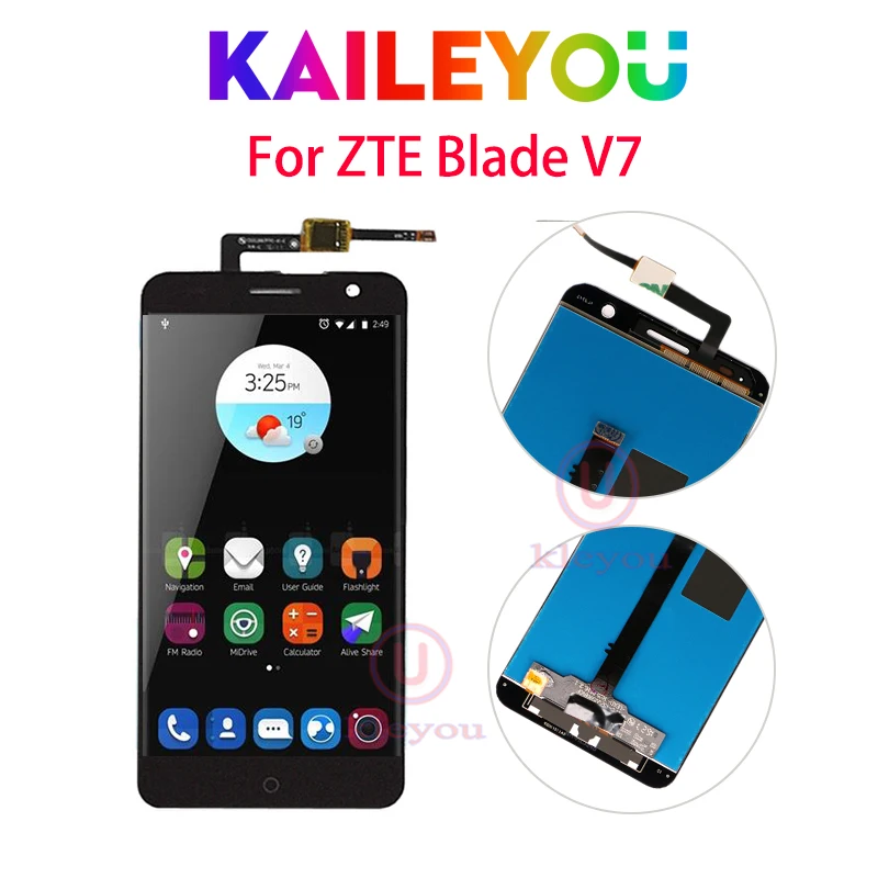 

5.2"For ZTE Blade V7 LCD Display + Touch Screen Digitizer Assembly Replacement For ZTE V7 Phone Free shipping