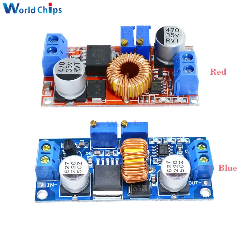 

CC/CV Adjustable Max 5A Step Down Buck Charging Board XL4015 Lithium Battery Charger Converter Module DC-DC 0.8-30V To 5-32V