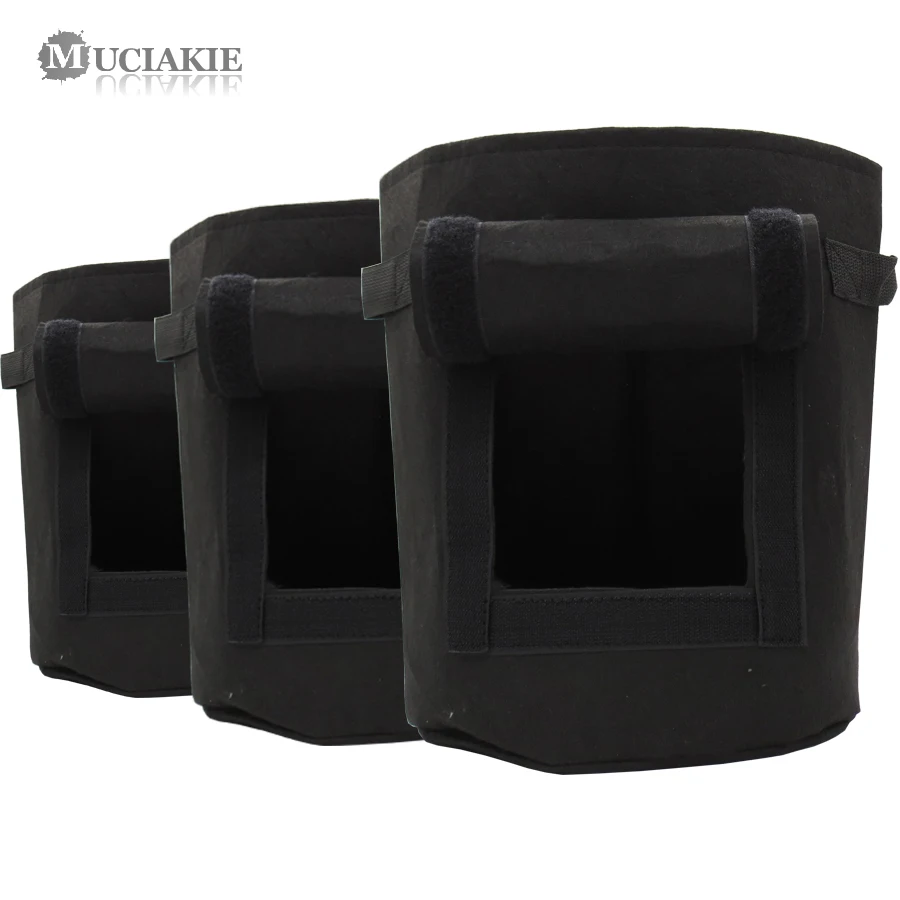 

2PCS Potato Planting Pots Black Breathable Peanut Taro Rooted Vegetables Fabric Grow Bags Home Garden Balcony Planter Bags