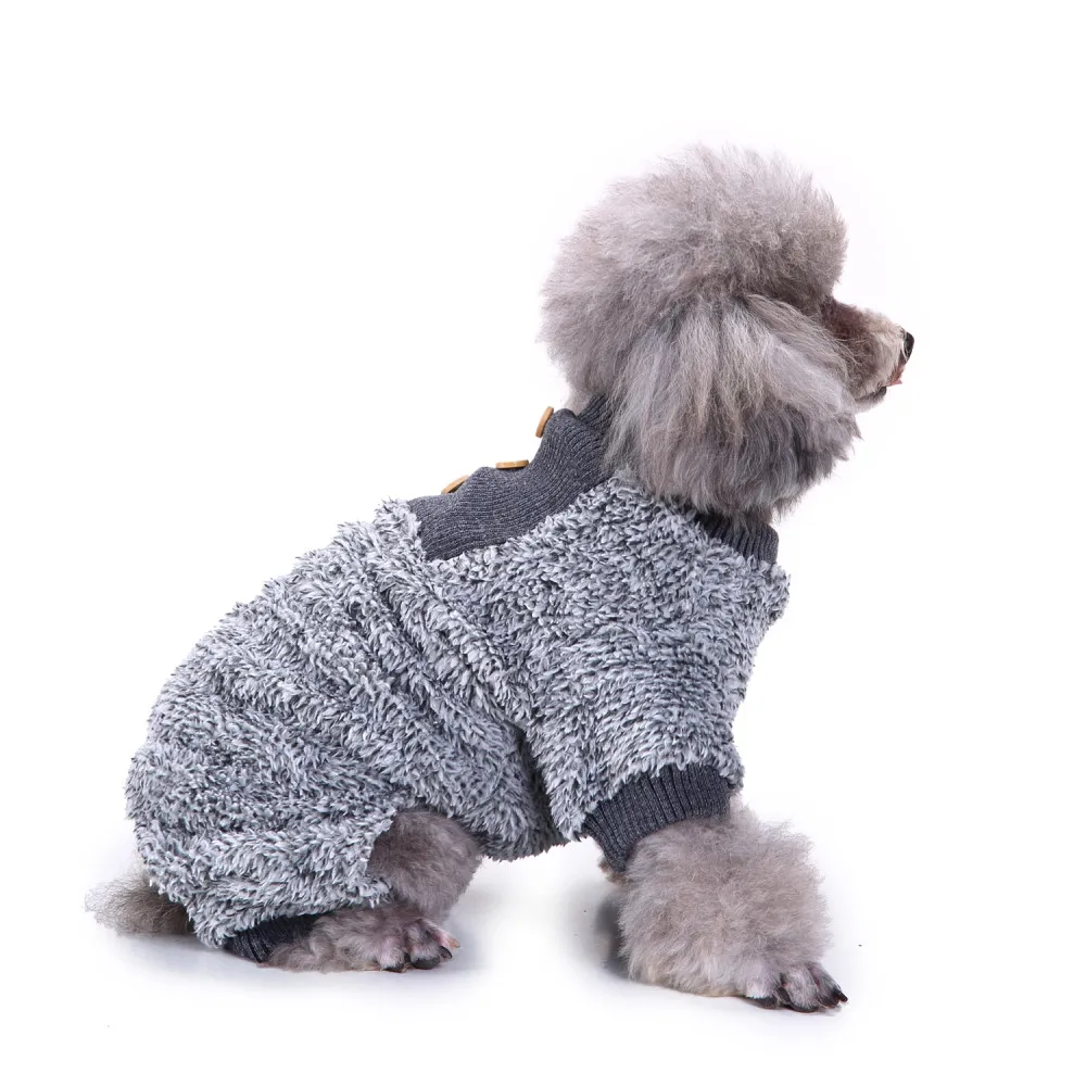 Комбинезон для собак; модная плюшевая Пижама для домашних животных; теплая одежда для щенков и собачек; фланелевая одежда; 18 Dec5 P40