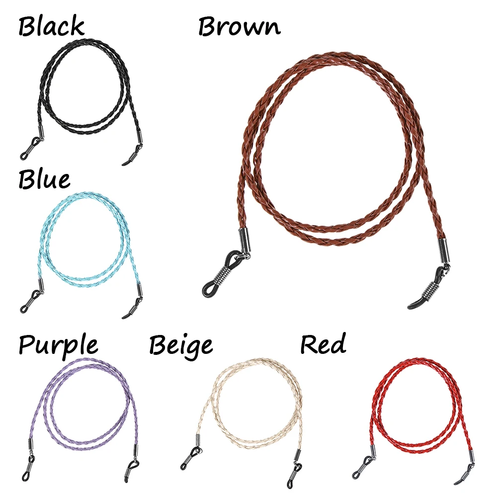 Новые модные женские цепочки для очков, черные акриловые бусины, цепи, противоскользящий шнур для очков, держатель для очков, шейный ремешок, веревка для очков для чтения