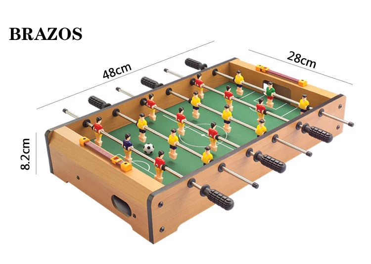 Настольный мини-футбол для детей и взрослых, настольный футбол, 6 деревянных мячей, футбольные Кикеры