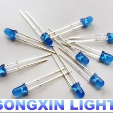 1000 шт./лот F3 мини-диод LED 3 мм синий цвет рассеянный Круглый DIP светильник-светодиод светодиодный светильник Компонент электроники