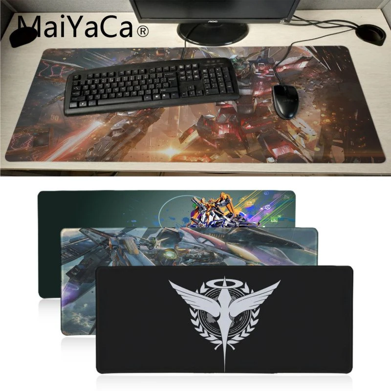 Maiyacaアニメガンダム抗耐久ゴムcomputermatsロックエッジマウスパッドマットキーボードマットテーブルパッド Mouse Pads Aliexpress
