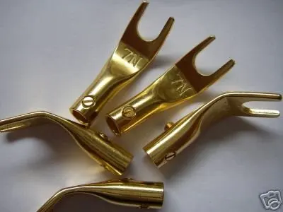 Золотое покрытие Spade screw set разъем 38 200 шт
