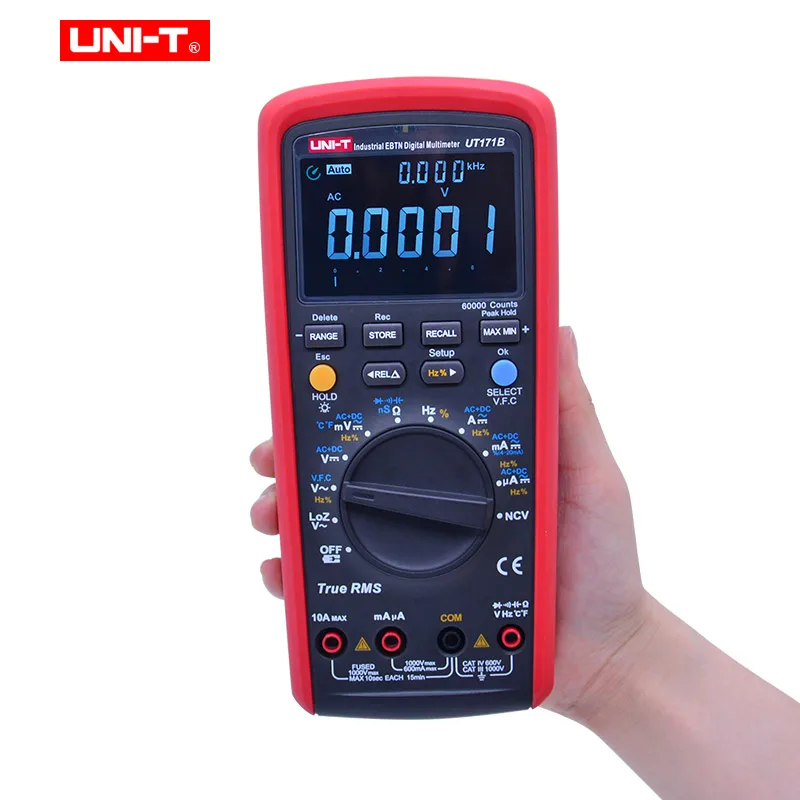 Цифровой мультиметр UT171A UT171B UT171C вольтметр амперметр Омметр