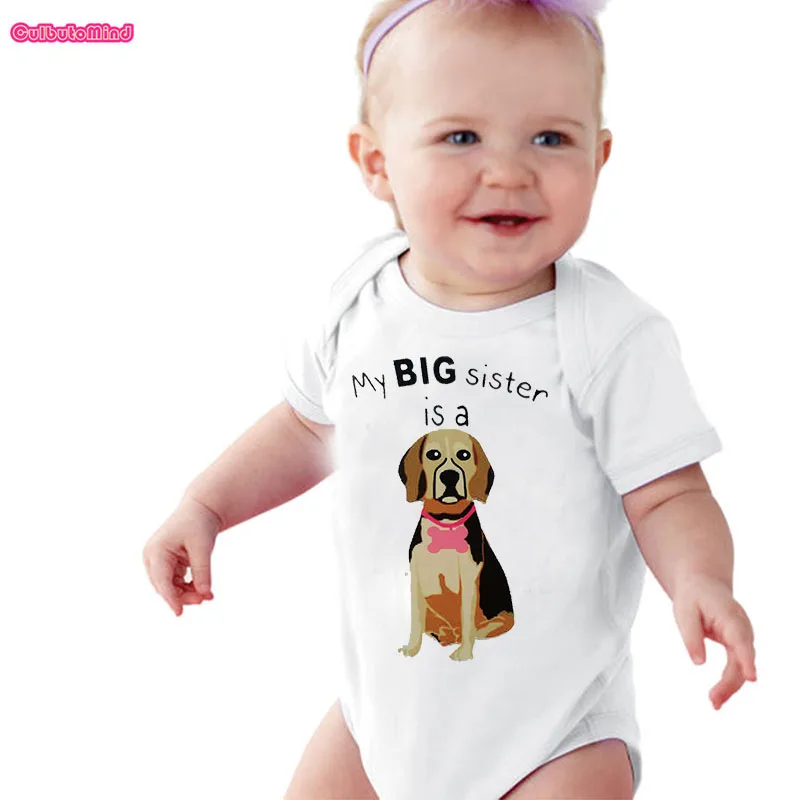 Ma Grande Soeur Frere Ami Est Un Labrador Noir Mignon Bebe Garcon Fille Vetements Blanc Outfit Nouveau Ne Bebe Salopette Girlboy Cadeau Body Aliexpress