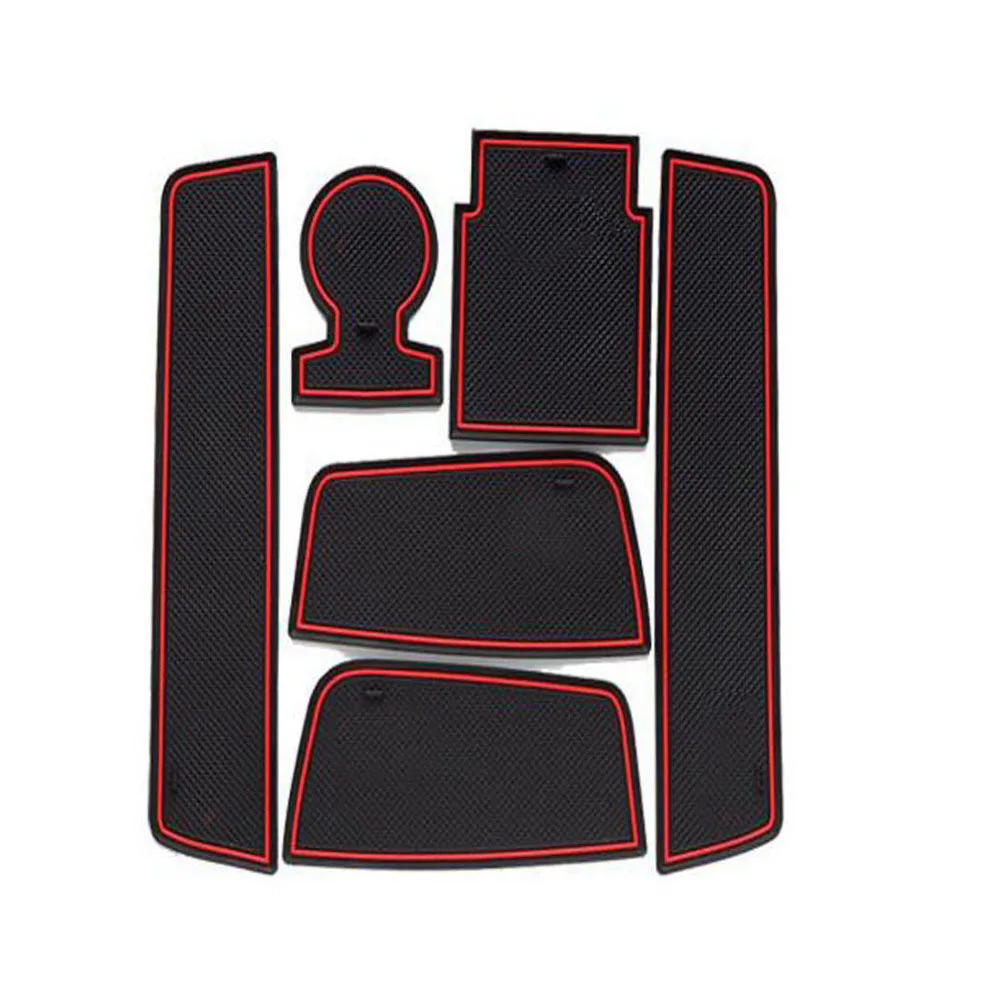 

Dongzhen Auto Fit For Citroen C5 2013-2015 Car Non-Slip Interior Cup Cushion Door Mat Covers Cup Mat Stickers Door Groove Mat