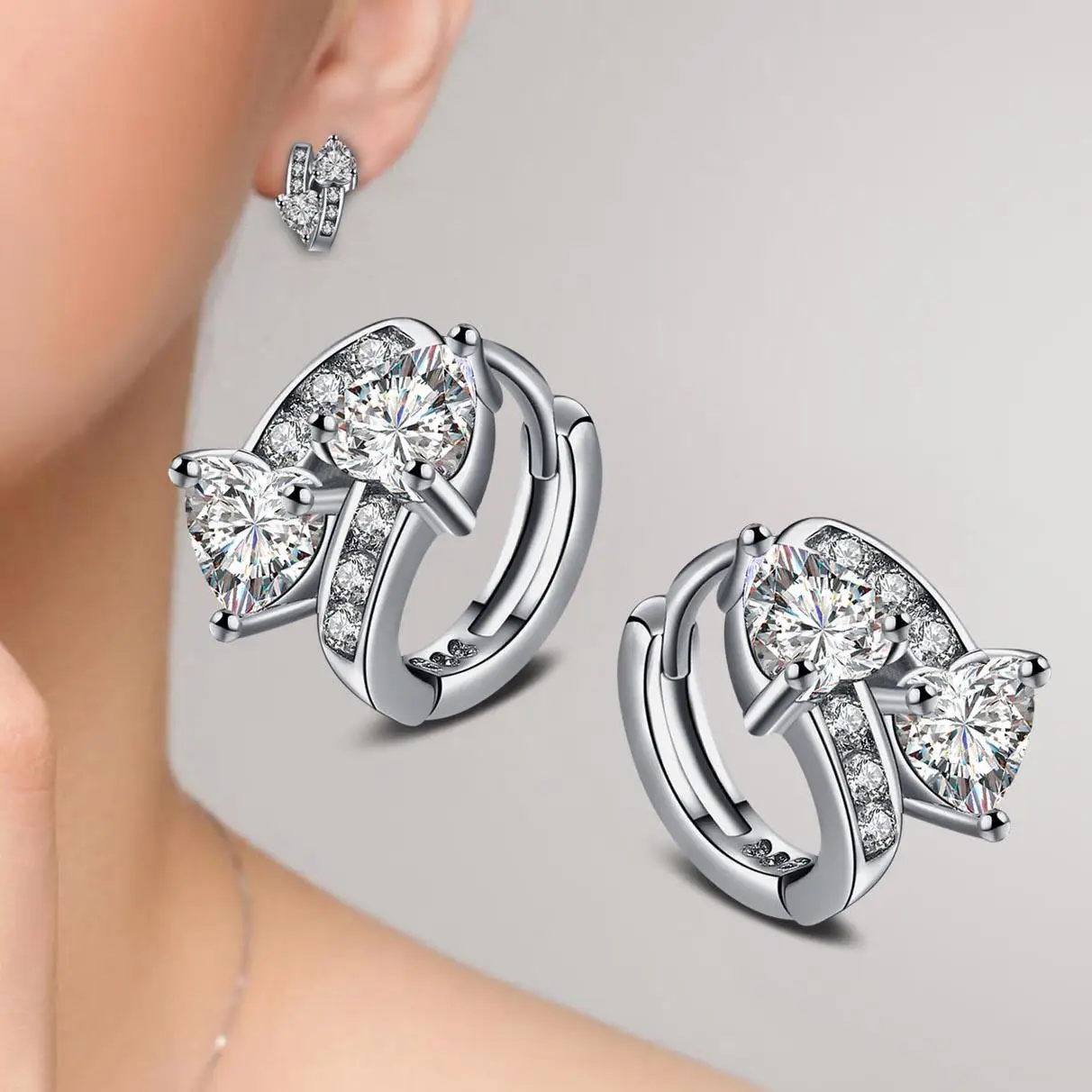Серьги с кристаллом Pendientes женские серьги-гвоздики в виде Orecchini Oorbellen Для женщин ювелирные изделия с цирконием, серьги-гвоздики для Для женщин Brinco - Окраска металла: earrings 16