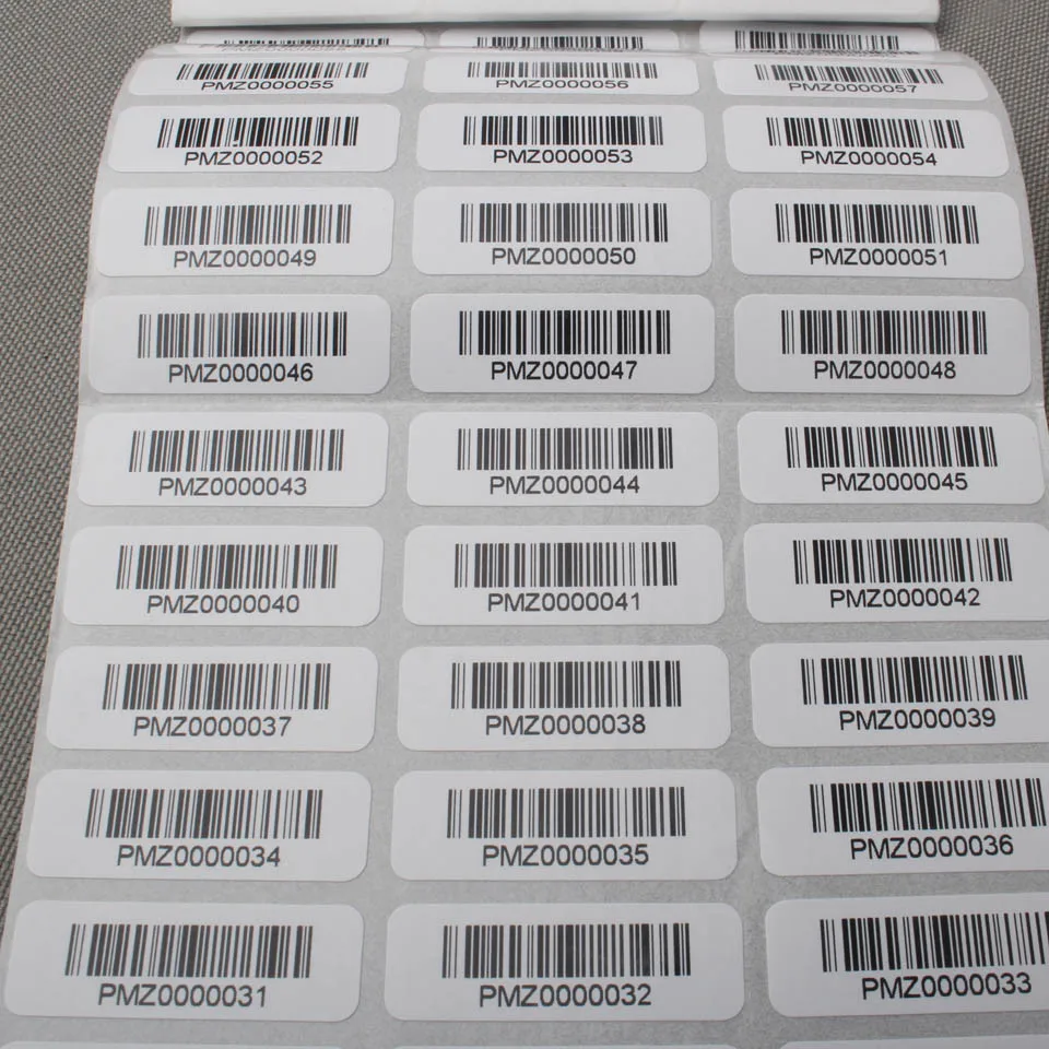 1x3cm Barcode Sticker Printing Custom Adhesive Label 1000pcs/ Lot -  Decorative Films - AliExpress