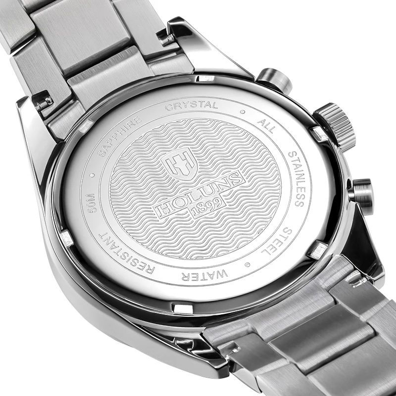 50M Waterproof Hot Dropship Full Steel Men Watch Military Wrist Watches Chronograph Fashion Men Spo-6