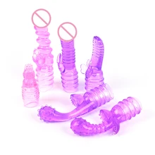 G-spot Stimulate Vibrator Accessories Magic Wand Attachment 1 Piece Silicone Adult Sex Toys for Women AV Rod Head Cap