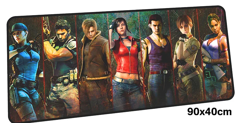 

resident evil mouse pad gamer 900x400mm notbook mouse mat gel gaming mousepad Personality pad mouse PC desk padmouse accessories