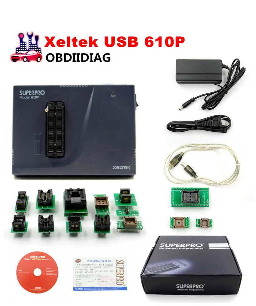 Original Xeltek USB Superpro 610P with 13pcs Adaptors Universal ...