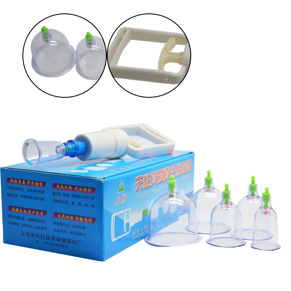 Cupping Device Acupuncture suction cup set massage cup therapy vacuum cupping device 6