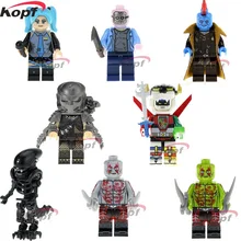 10 компл. PG8102 Супер Герои Хацунэ Мику Скелет Череп инопланетянин Yondu King Kong Кирпичи Строительные блоки детские игрушки подарок