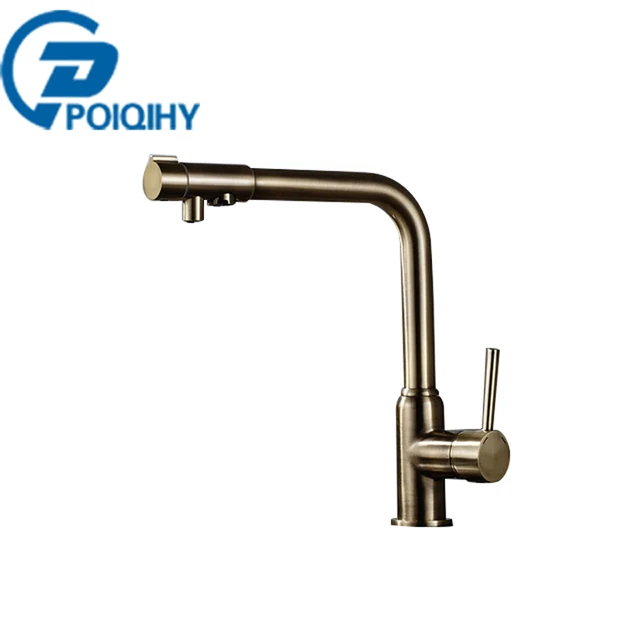 Antique Br Whitening Kitchen Faucet Water Purifier Single Handles Antique Br Whitening Kitchen Faucet Water Purifier Single Handles Deck Mounted Rotation Sink Mixer Taps