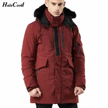 Модная мужская куртка-парка на зиму и весну, Повседневная утепленная куртка с меховым воротником и капюшоном, Черная мужская куртка, верхняя одежда размера плюс