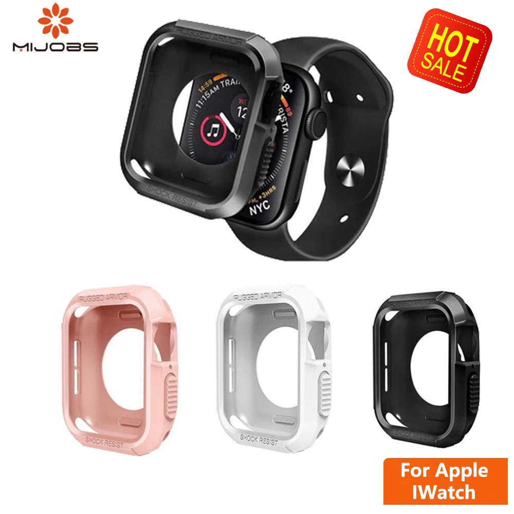 

Slim TPU Watch Cover For Apple Watch 4/3/2/1 40mm 44mm band strap case Soft Clear Case Screen Protector for AppleWatch 4 42 38mm