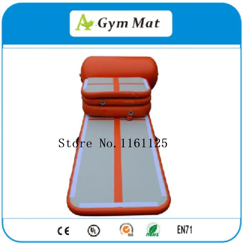 Free Shipping CE 4x1m Inflatable Gym Mat Inflatable Air Mattress, Mini Size Gym Mat Inflatable