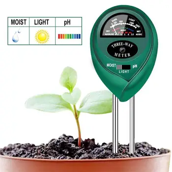 

3 in1 Garden Plant Flower Soil Hygrometer Water PH Tester Moisture Light Meter Testing Tools