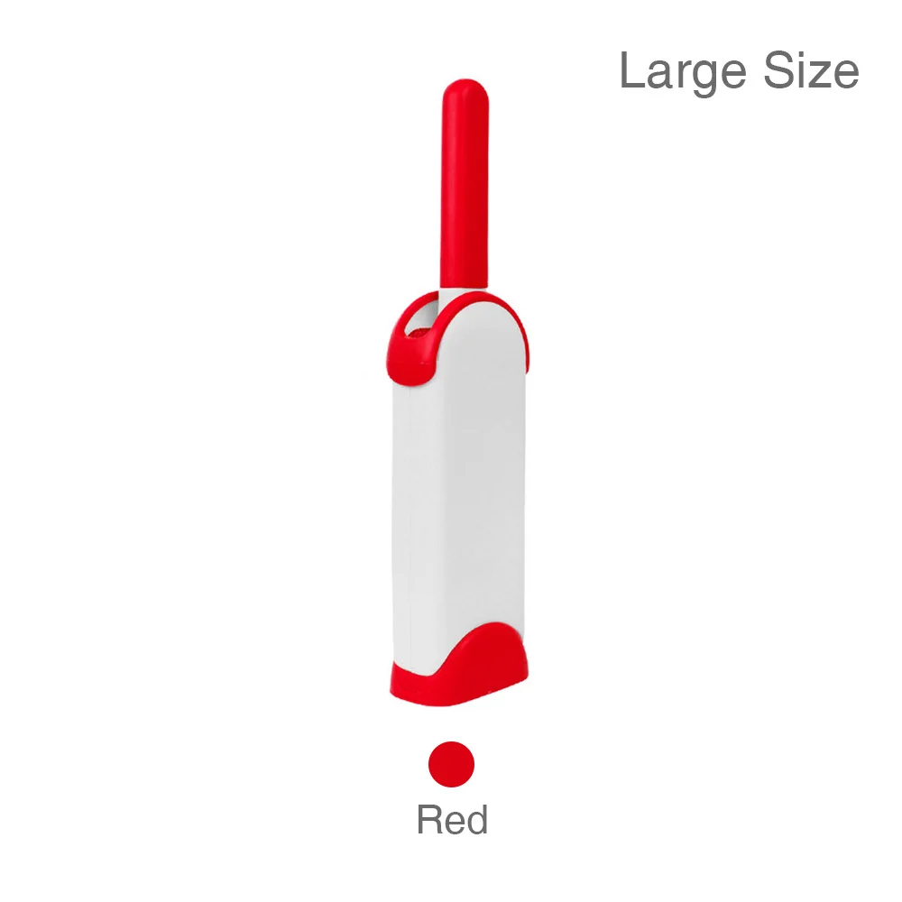 Статическая щетка Волшебная меховая Чистящая Щетка многоразовая Волшебная для удаления ворсинок и пыли шерсть домашних животных Кошки статическая портативная щетка щетки для чистки одежды - Цвет: RD L