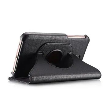 

(100pcs) DHL 360 Degree Rotating PU Leather Flip Cover Case For Samsung Galaxy Tab 3 7.0 SM-T210 T211 T217 P3200 Tablet Cover