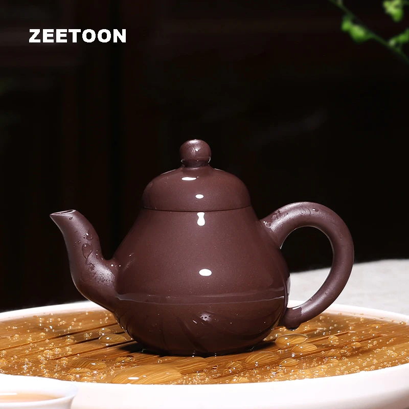 

155cc Authentic Yixing Teapot Si Ting Pot Master Handmade Zisha Teaware Chinese Healthy Purple Clay Tea Pot Tea Set Tea Maker