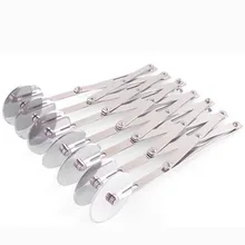 Grainrain 7 колес нож для пасты колеса стороны тестоделитель ролик лезвие для пиццы нарезка выпечки овощечистка