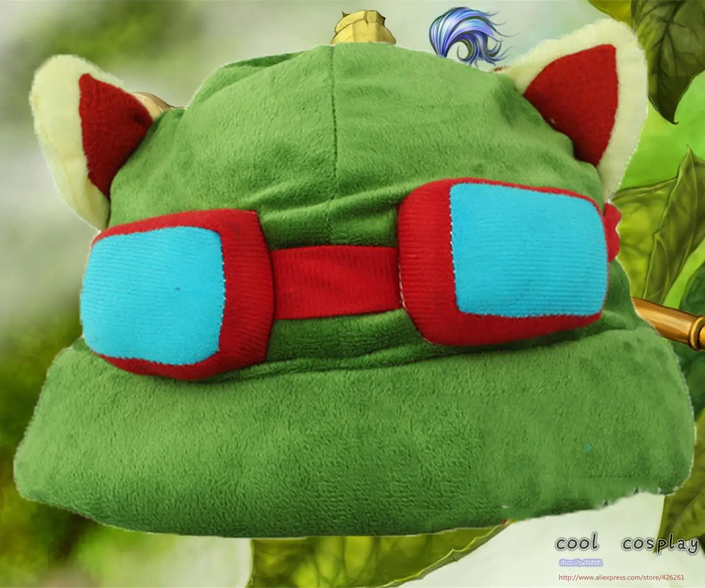 

Top quality Hot PC Game LOL Teemo the Swift Scout plush hat  full Stock