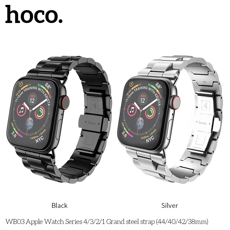 Беспроводное зарядное устройство HOCO бренд Нержавеющая сталь ремешок для наручных часов Apple Watch серии на возраст 1, 2, 3, 4, 5, Band Бабочка туфли с ремешком и пряжкой браслет наручных часов iWatch, 42/44 мм 38/40 мм ремешок