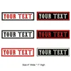4 inches wide Rectangular custom name text  iron on patches sew on bagde military patches for clothing bag ► Photo 1/6