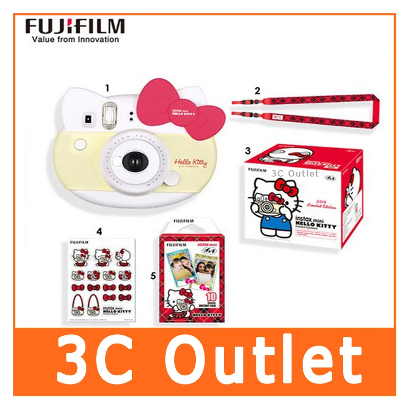 Рисунок «Hello Kitty» Fujifilm Instax Mini Instant фото Камера