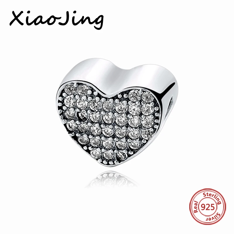 

Hot Sale love heart charms silver 925 I love you original Antique beads Fit Authentic European Bracelets DIY Jewelry making gift