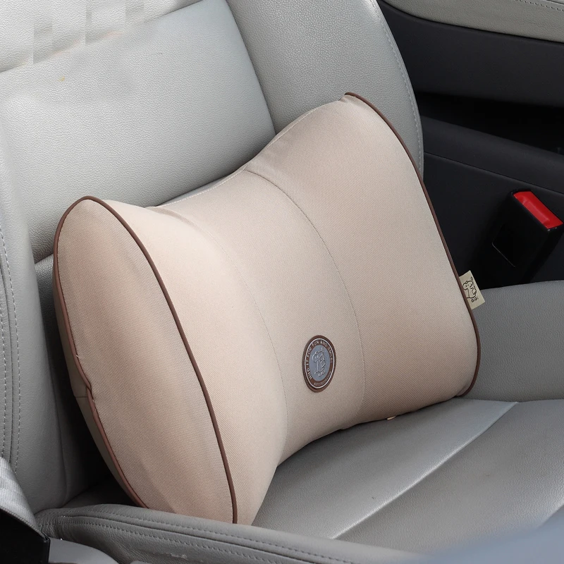 Top Luxury Seat Back Lumbar Support Cushion For Car Decor Arcuate Guard vertebral lumbar pillow