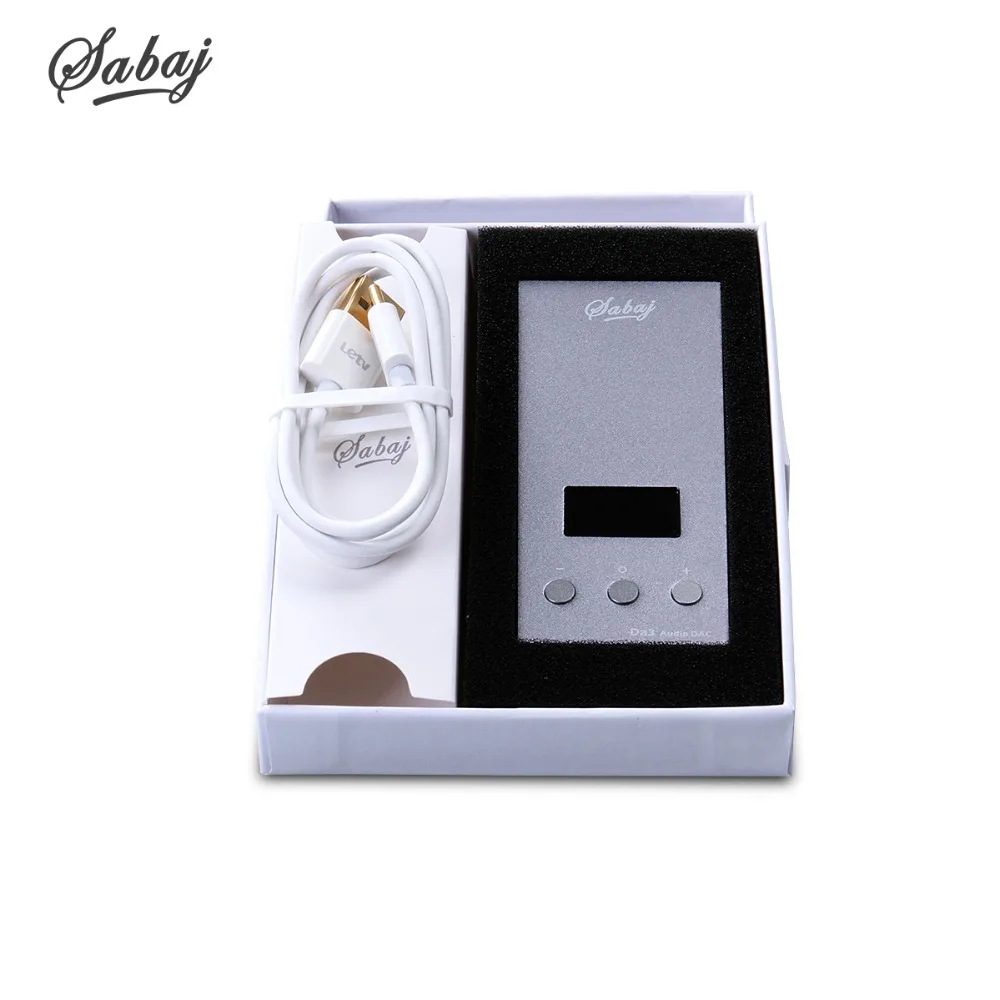 Sabaj Da3 Portable Audio DAC/Headphone Amplifier Audio Native DSD512 Hifi HI-Res High Resolution Balanced Output 32bit/768kHz Sabaj Da3 Portable Audio DAC/Headphone Amplifier Audio Native DSD512 Hifi HI-Res High Resolution Balanced Output 32bit/768kHz