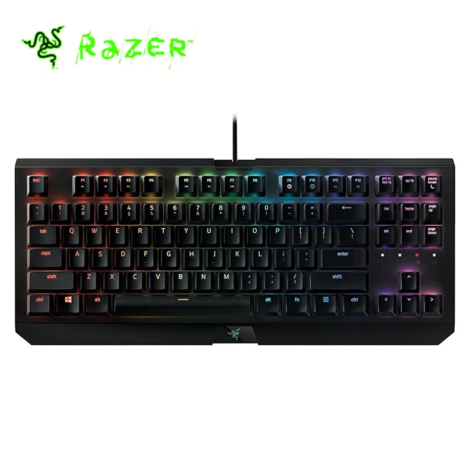 

Razer BlackWidow X Tournament Edition Chroma Wired Mechanical Gaming Keyboard 87Keys Green Switch RGB Backlight Keyboard